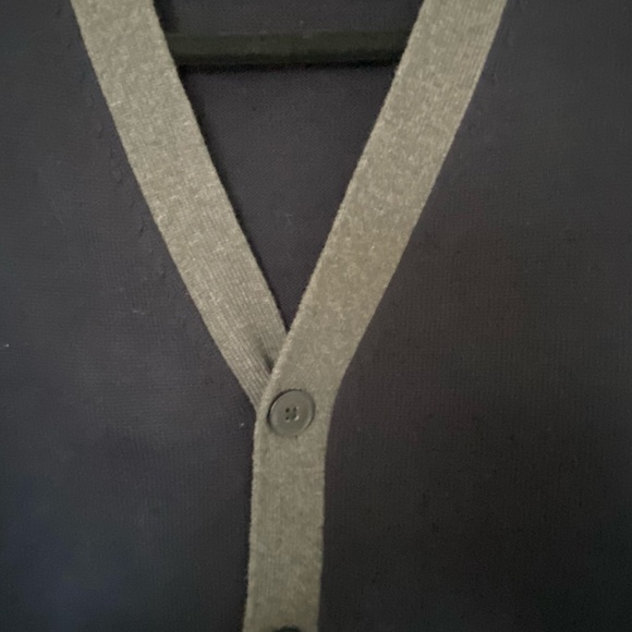 J Crew Mens Dk Blue Cotton Button Up V-Neck Classic Casual Cardigan Sz- M - Picture 6 of 15